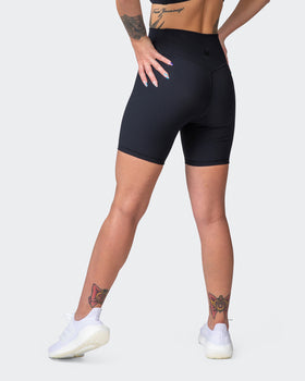 Zero Rise Rib Bike Shorts - Black-Shorts-XXS-042204BLK-XXS-MNAPPRL14431-1-Muscle Nation