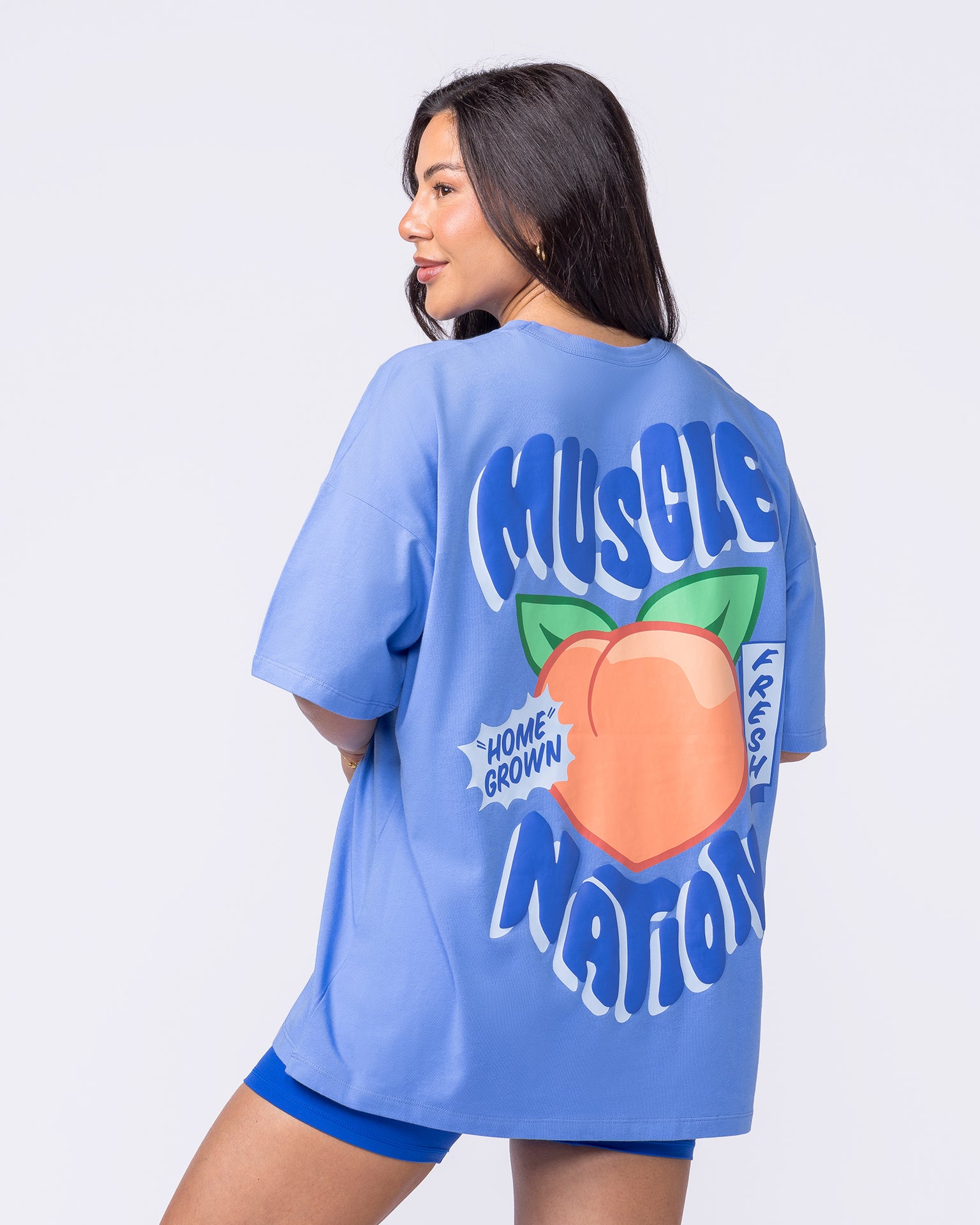 Peachy Oversized Tee - Salt Air-T-Shirts-XXS-022606SLTA-XXS-MNAPPRL48395-2-Muscle Nation