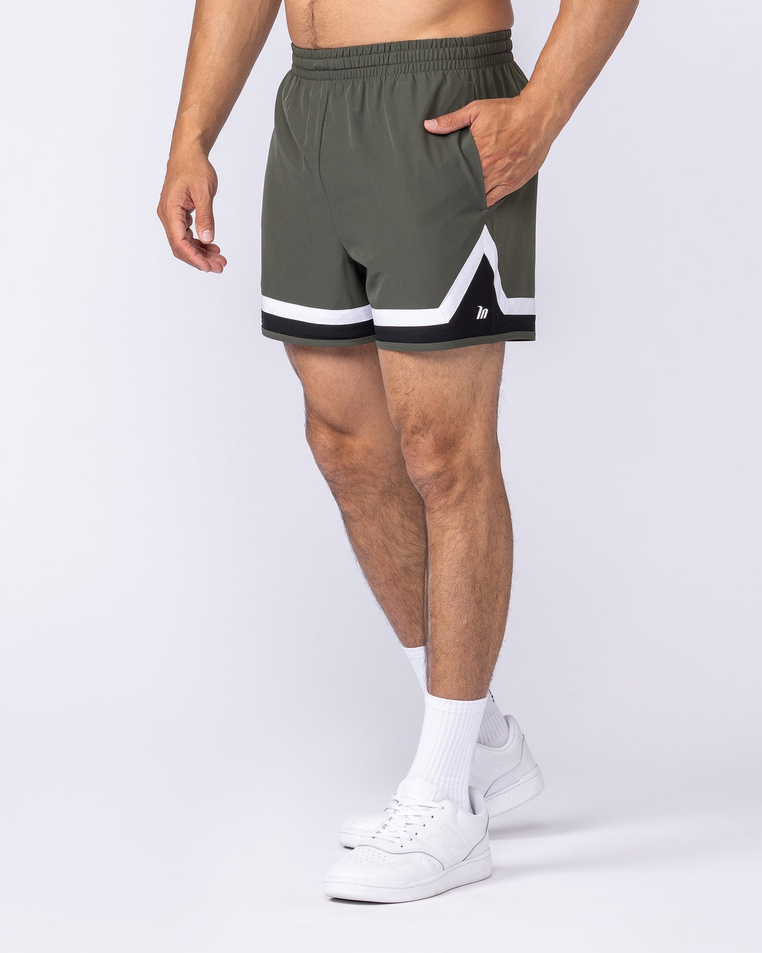 Player 4" Active Shorts - Dark Khaki-Shorts-S-1125160DKHAKI-S-MNAPPRL47686-2-Muscle Nation