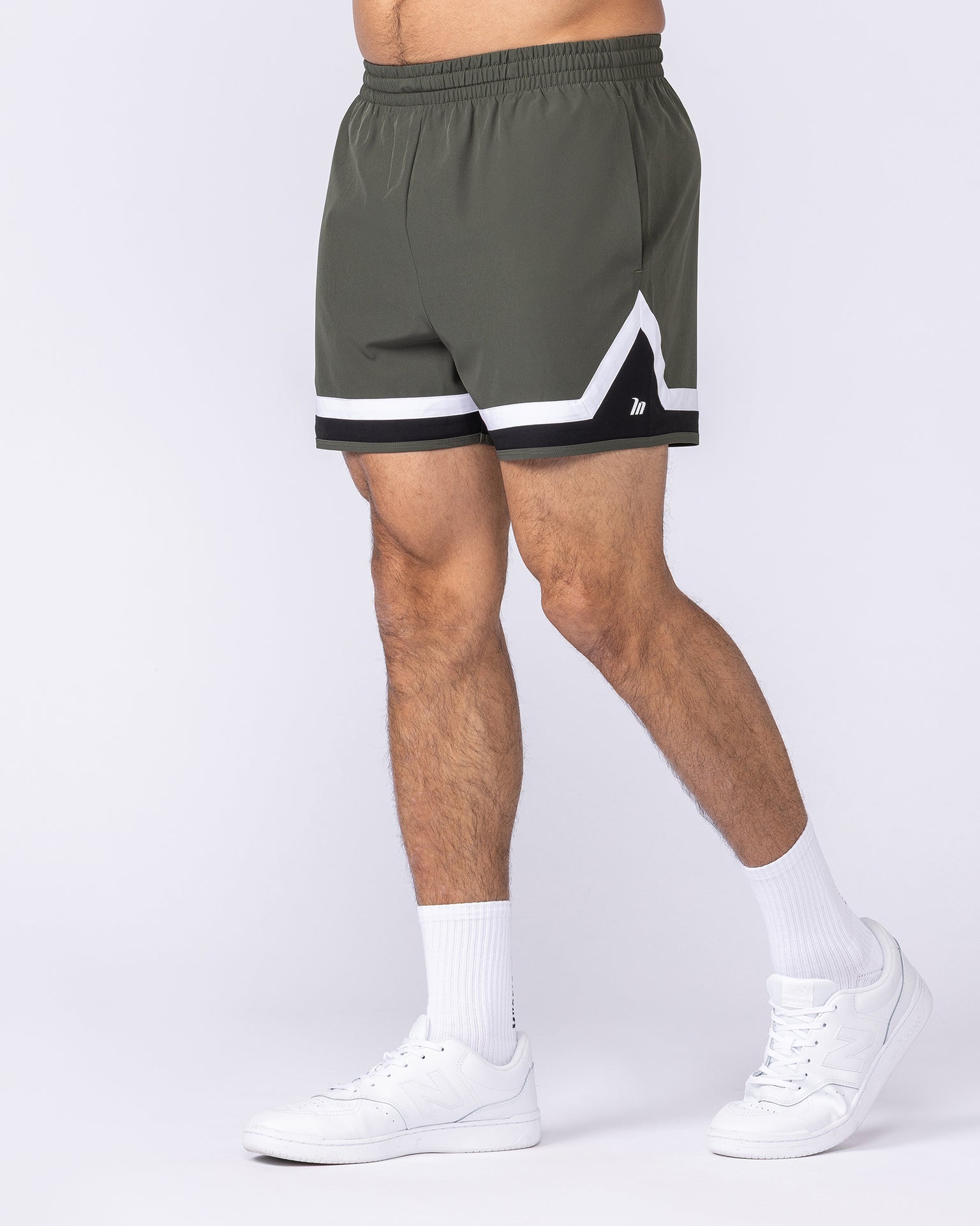 Player 4" Active Shorts - Dark Khaki-Shorts-S-1125160DKHAKI-S-MNAPPRL47686-4-Muscle Nation