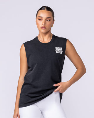 Pounce Vintage Muscle Tank - Washed Black-Singlets & Tanks-XXS-1125226WSHBLK-XXS-MNAPPRL46434-2-Muscle Nation