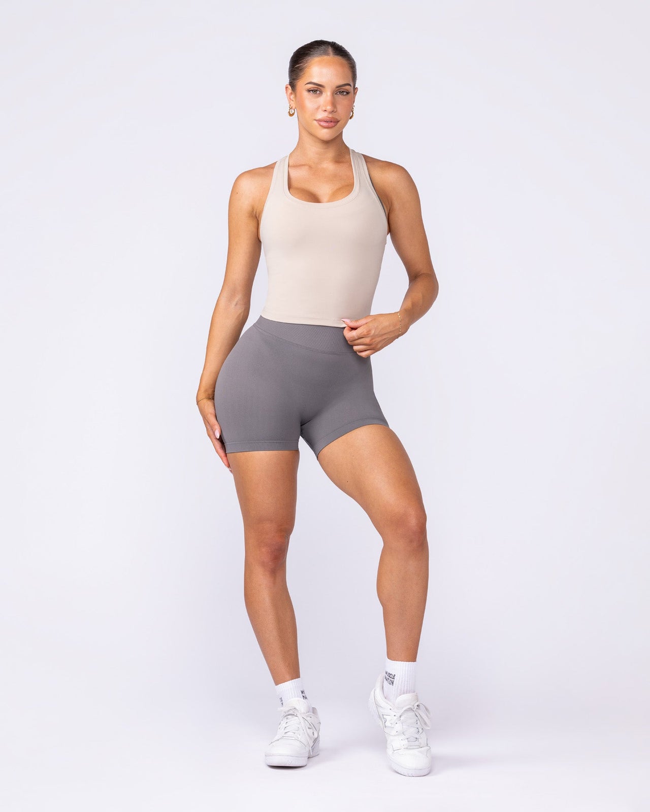 Practice Tank - Bone-Singlets & Tanks-XXS-122501BNE-XXS-MNAPPRL48121-6-Muscle Nation