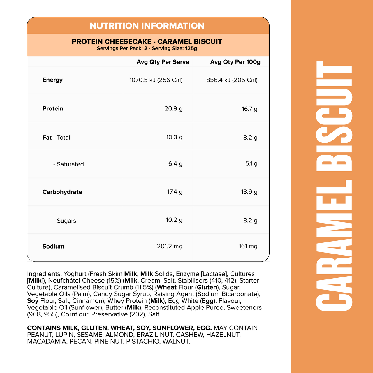 Protein Cheesecake - Caramel Biscuit-2-Muscle Nation