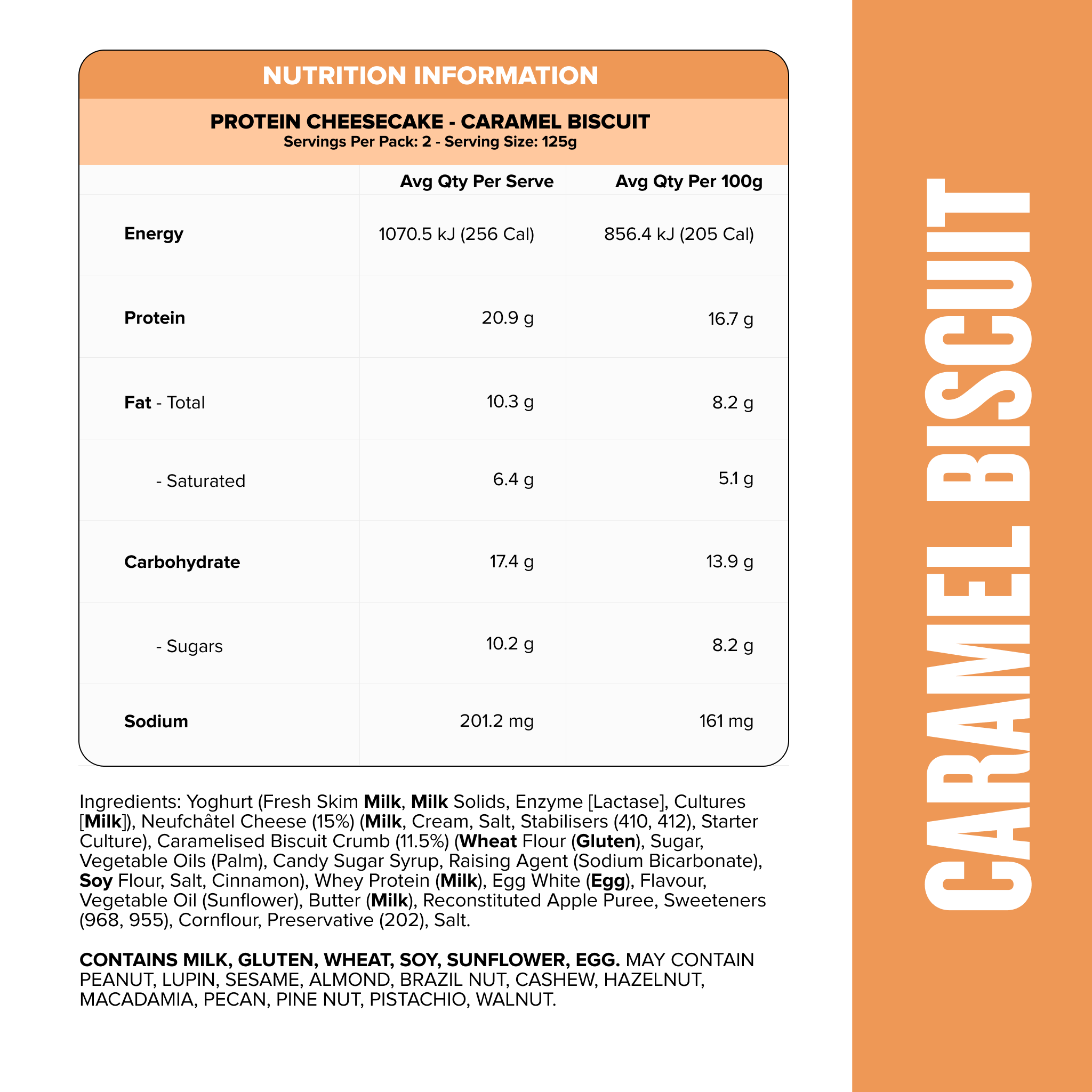 Protein Cheesecake - Caramel Biscuit-2-Muscle Nation