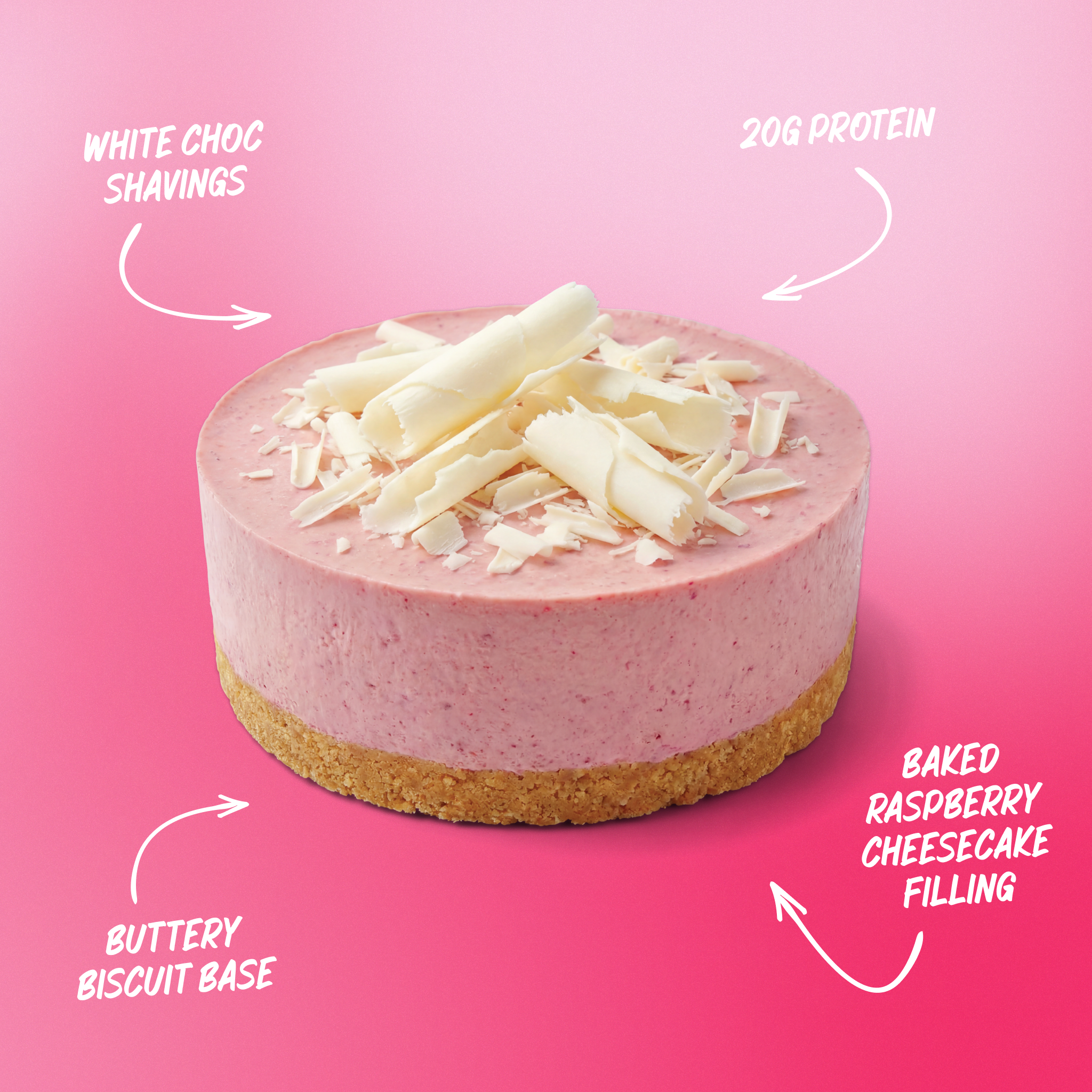 Protein Cheesecake - Raspberry White Chocolate-3-Muscle Nation
