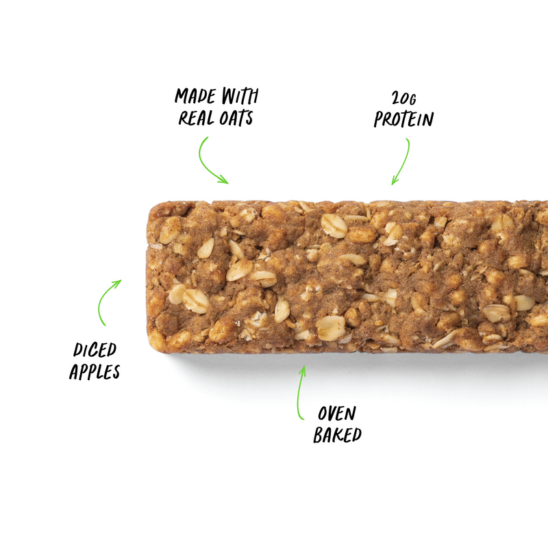 PROTEIN Oat Bake - Apple Cinnamon - Box of 12-Protein Bars-MNSUPPS0396-19359054002170-3-Muscle Nation