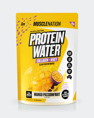 PROTEIN WATER - Mango Passionfruit - 25 serves - 750g-Protein Waters-MNSUPPS0211-9359054001213-1-Muscle Nation