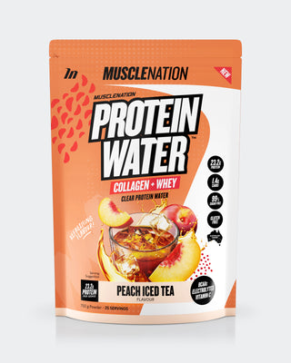PROTEIN WATER - Peach Iced Tea - 25 serves 750g-Protein Waters-MNSUPPS0331-9359054001299-1-Muscle Nation