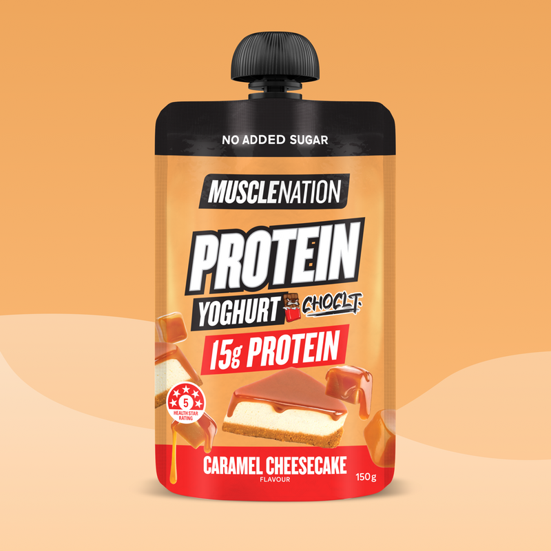 PROTEIN YOGHURT - CHOCLT - Caramel Cheesecake Pouch-Yoghurt-MNSUPPS0498-1-Muscle Nation