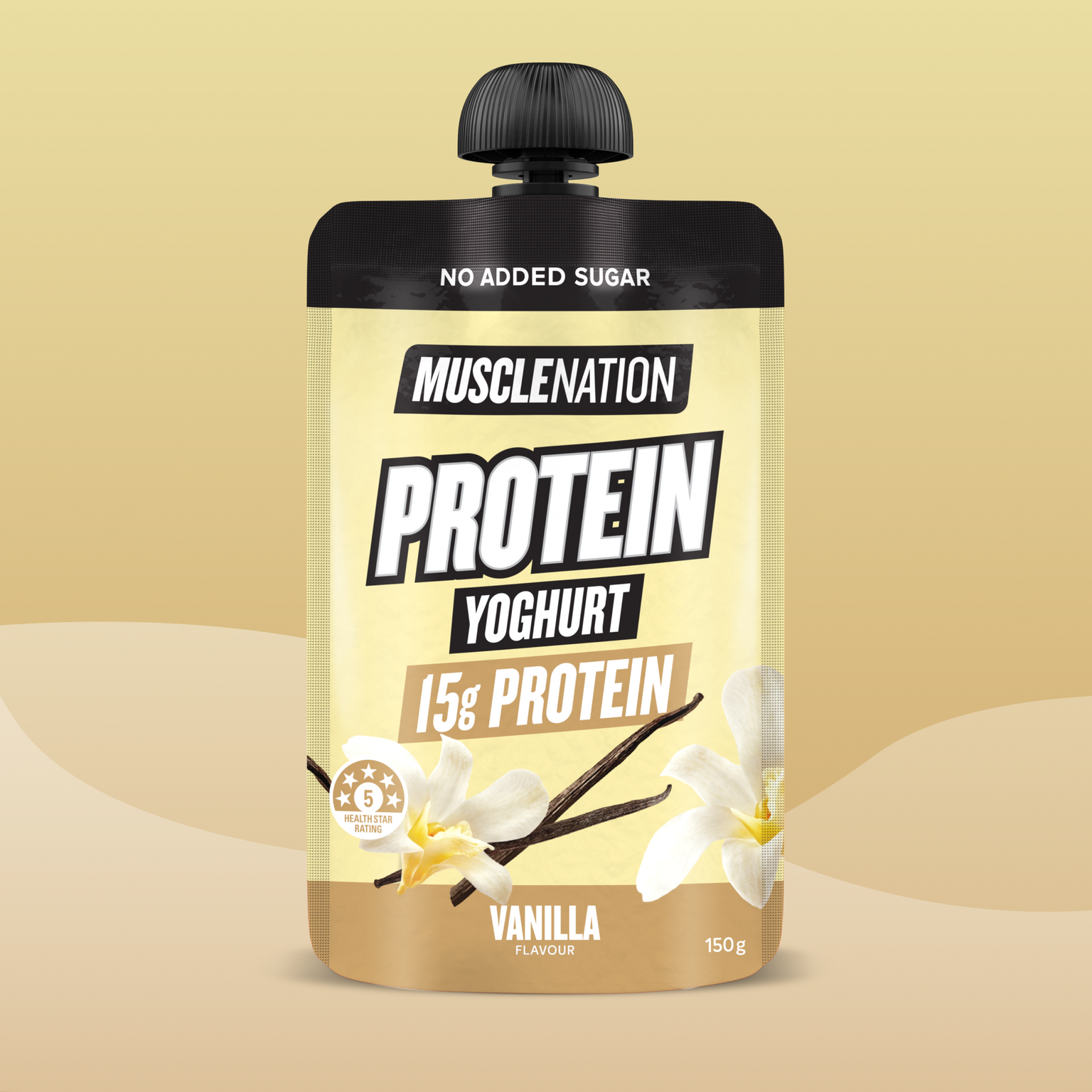 PROTEIN YOGHURT - Vanilla Pouch-Yoghurt-MNSUPPS0489-1-Muscle Nation