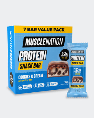 SNACK Protein Bar - Cookies & Cream 7 Pack-MNSUPPS0367-1-Muscle Nation