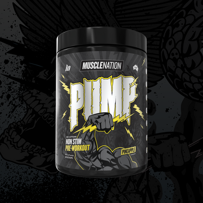 PUMP Pre-Workout Caffeine Free Pineapple - Muscle Nation pre-workout