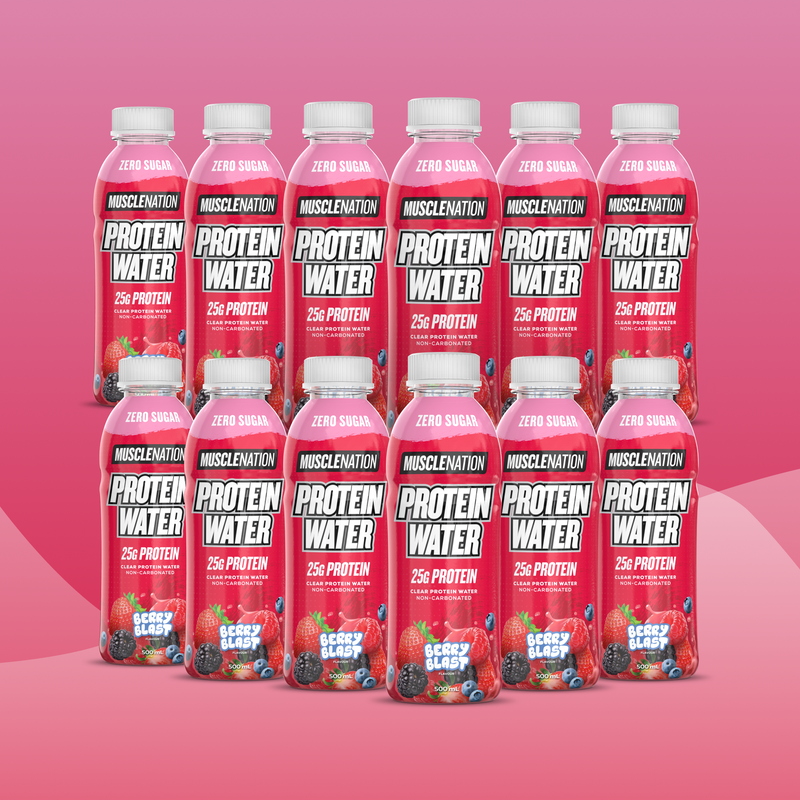 RTD Protein Water - Berry Blast 500ml (12 Pack)-Ready to Drink-MNSUPPS0358-19359054001821-1-Muscle Nation