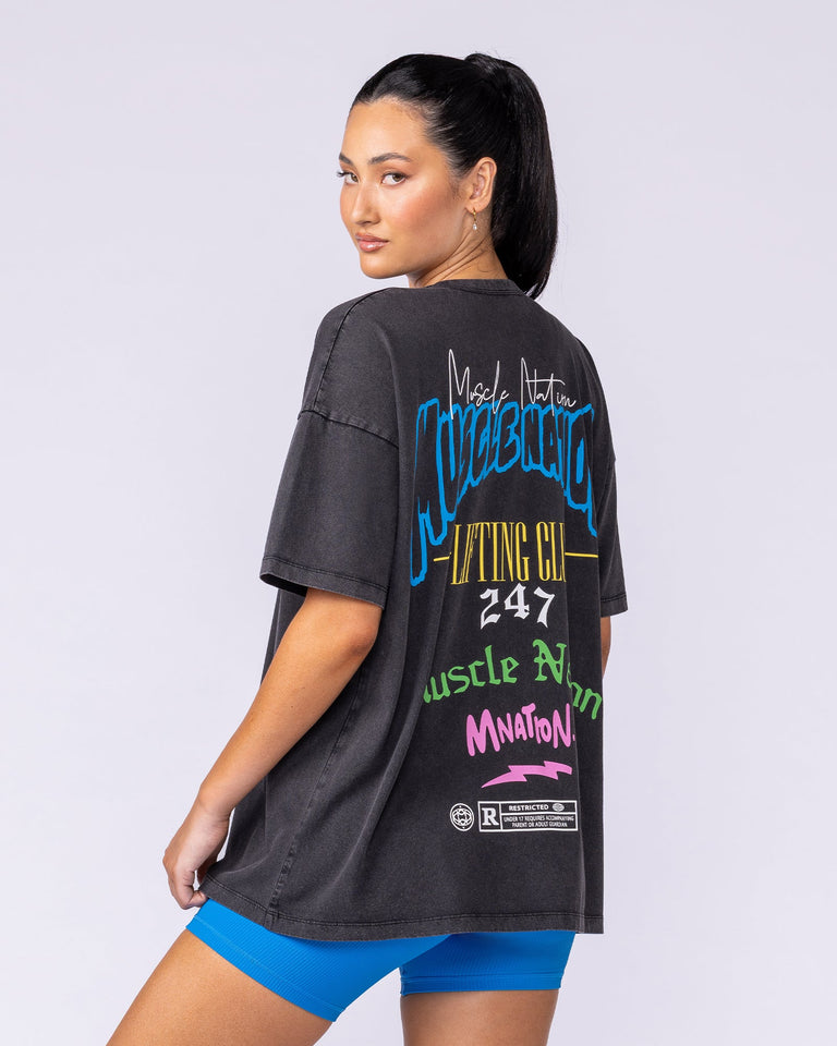 Rated R Oversized Vintage Tee - Washed Black-T-Shirts-XXS-112544WSHBLK-XXS-MNAPPRL46454-2-Muscle Nation