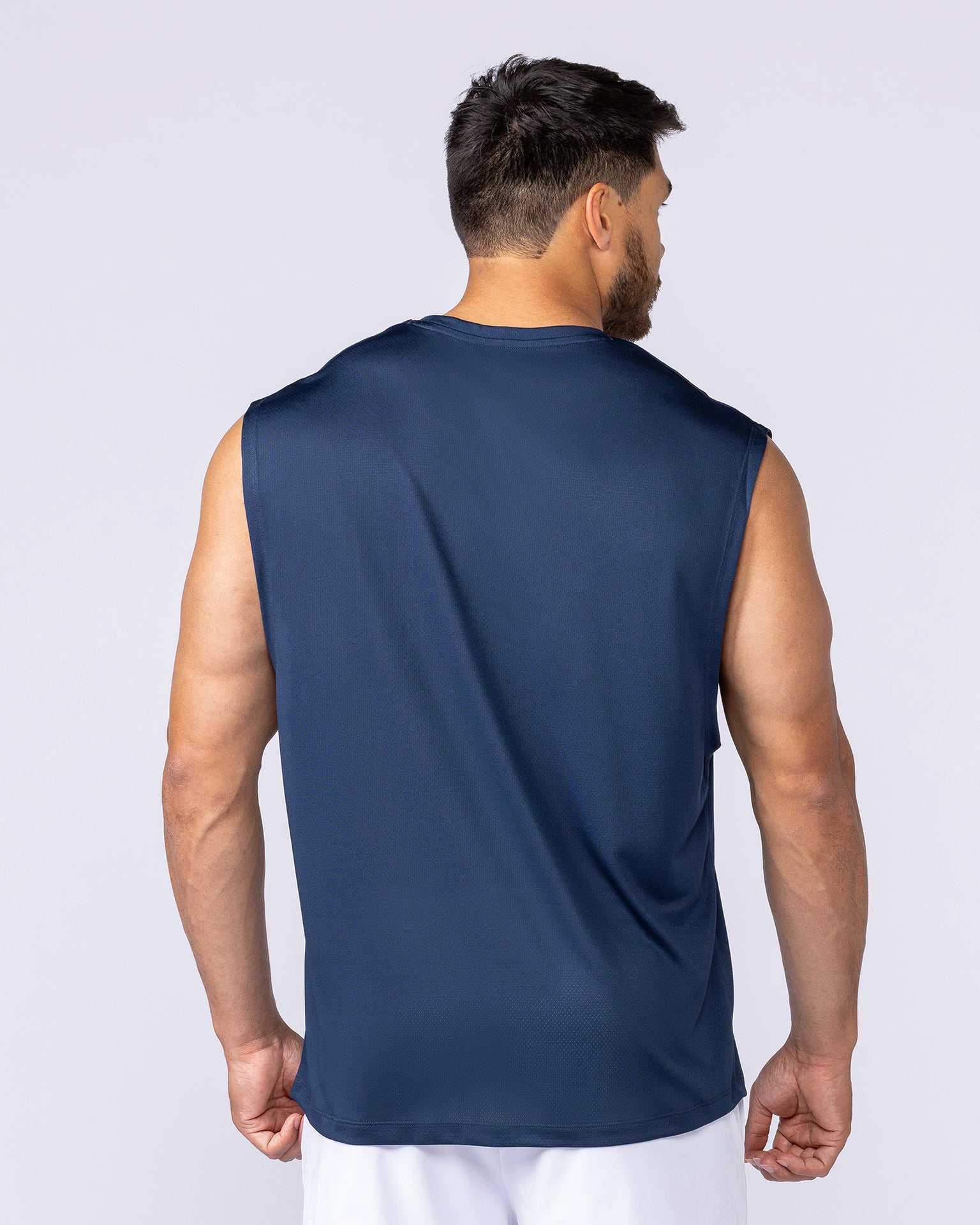 Relaxed Active Tank - Navy-Singlets & Tanks-S-112560NAVY-S-MNAPPRL47048-4-Muscle Nation