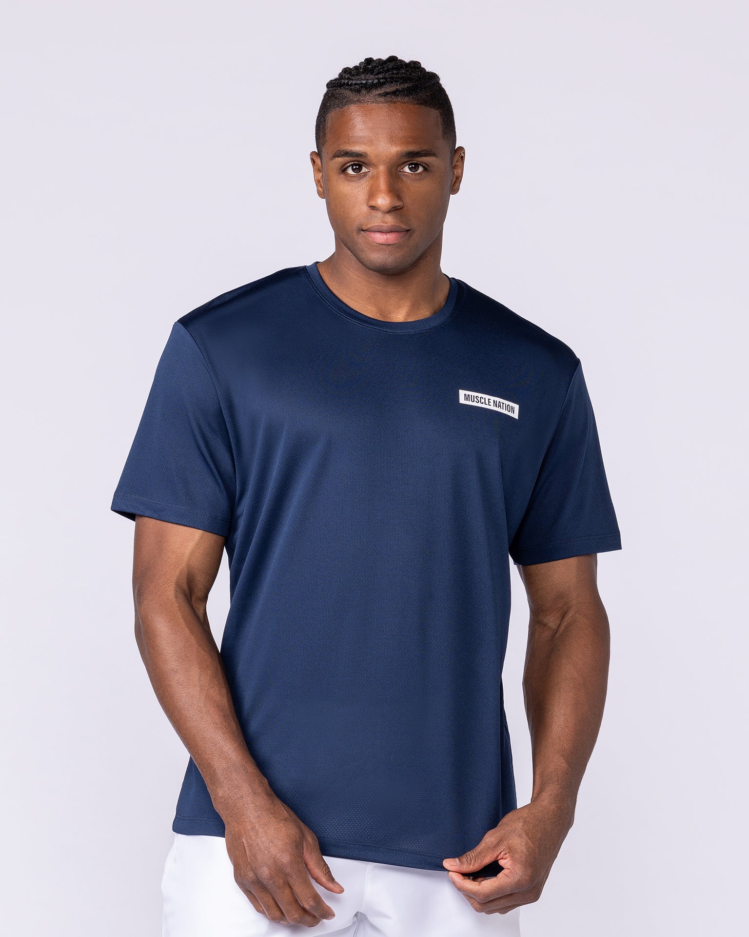 Relaxed Active Tee - Navy-Tops-S-112559NAVY-S-MNAPPRL47062-1-Muscle Nation