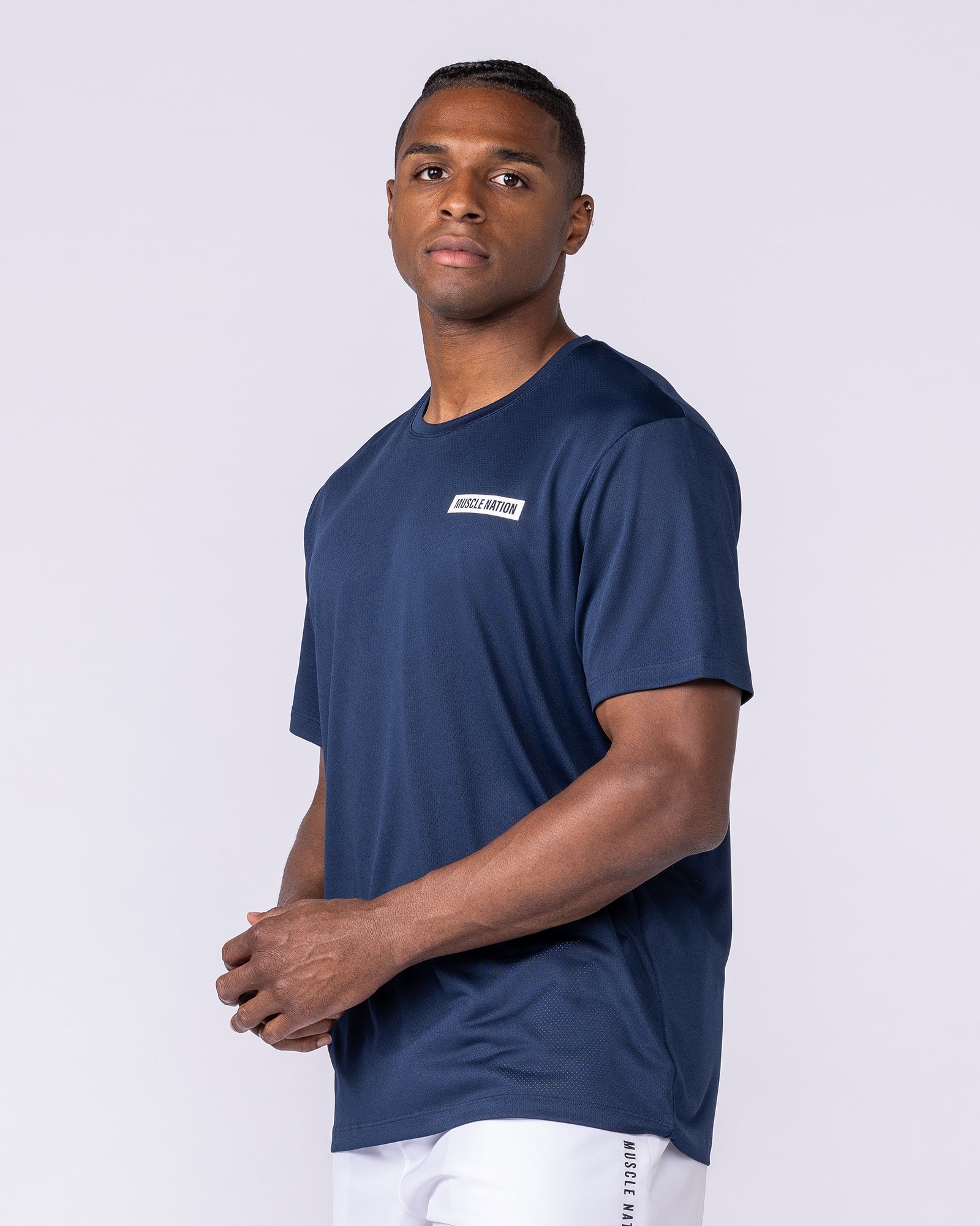 Relaxed Active Tee - Navy-Tops-S-112559NAVY-S-MNAPPRL47062-4-Muscle Nation