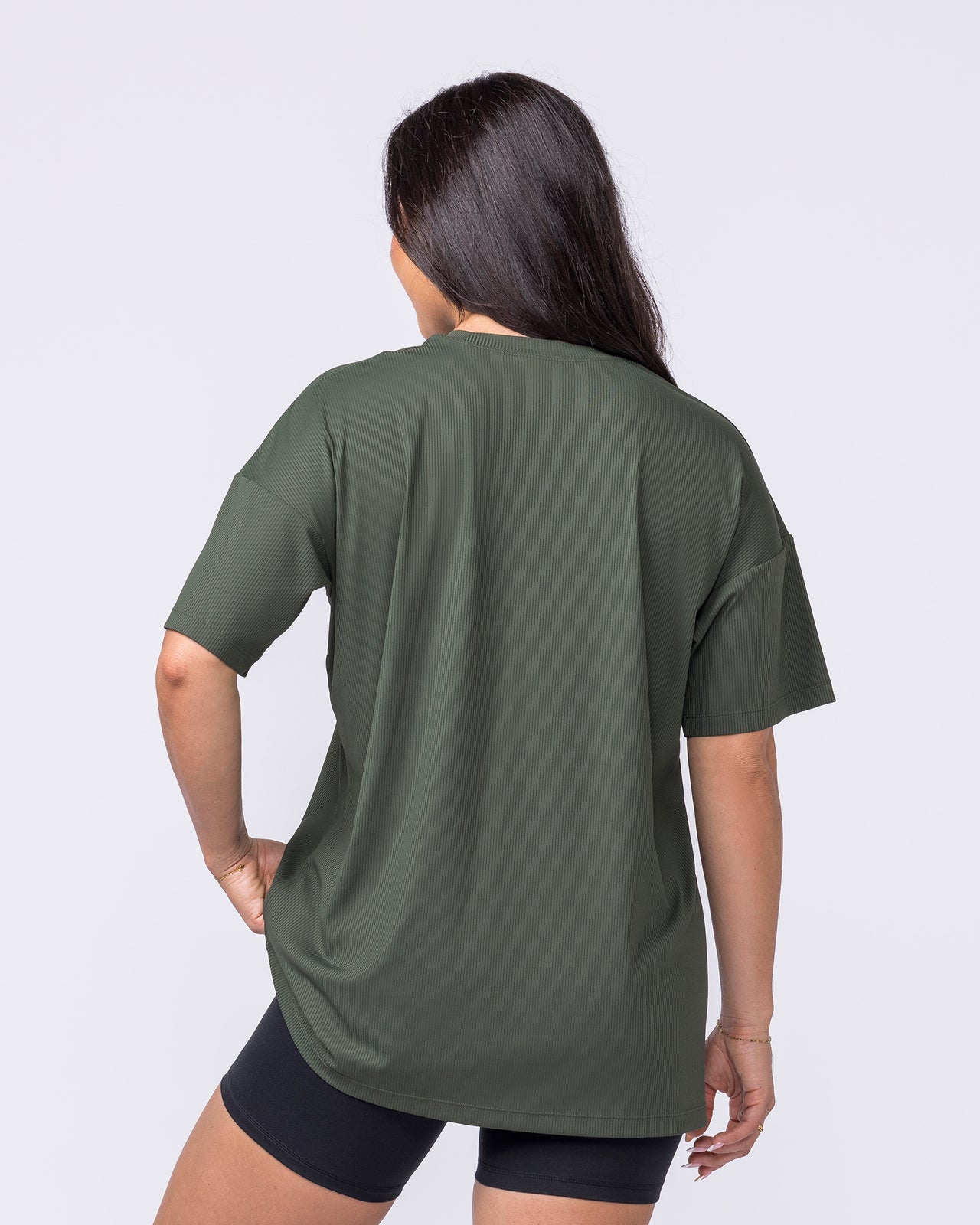 Relaxed Rib Training Tee - Dark Eucalyptus-T-Shirts-XXS-022614DEUYPTS-XXS-MNAPPRL48596-5-Muscle Nation