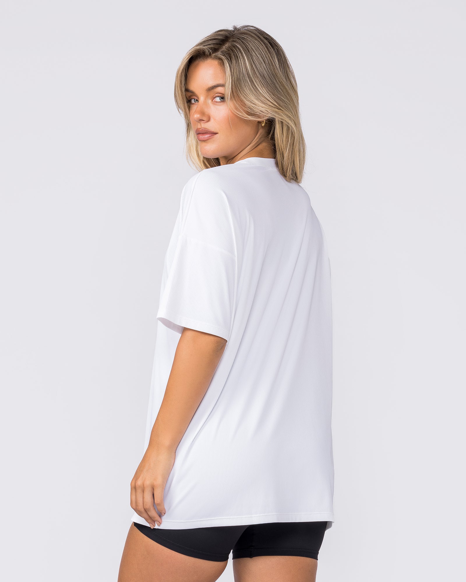 Relaxed Rib Training Tee - White-T-Shirts-XXS-082424WHT-XXS-MNAPPRL32271-3-Muscle Nation