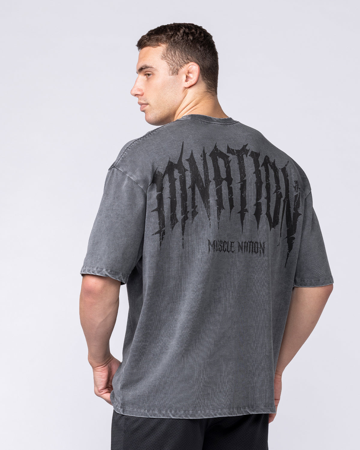 Relic Oversized Tee - Washed Black