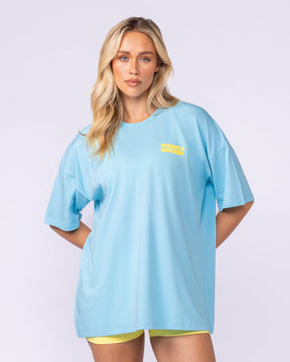 Reset Oversized Tee - Lagoon-T-Shirts-XXS-1125242LGN-XXS-MNAPPRL48216-2-Muscle Nation
