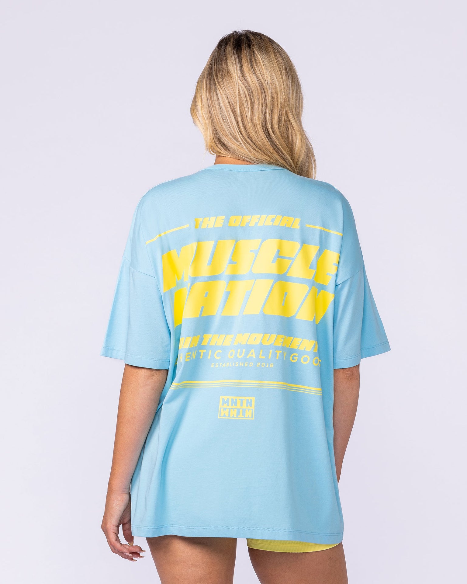 Reset Oversized Tee - Lagoon-T-Shirts-XXS-1125242LGN-XXS-MNAPPRL48216-5-Muscle Nation