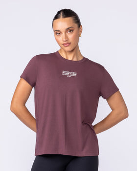 Results Training Tee - Rocky Road-Tops-XXS-112536RKRD-XXS-MNAPPRL45246-1-Muscle Nation