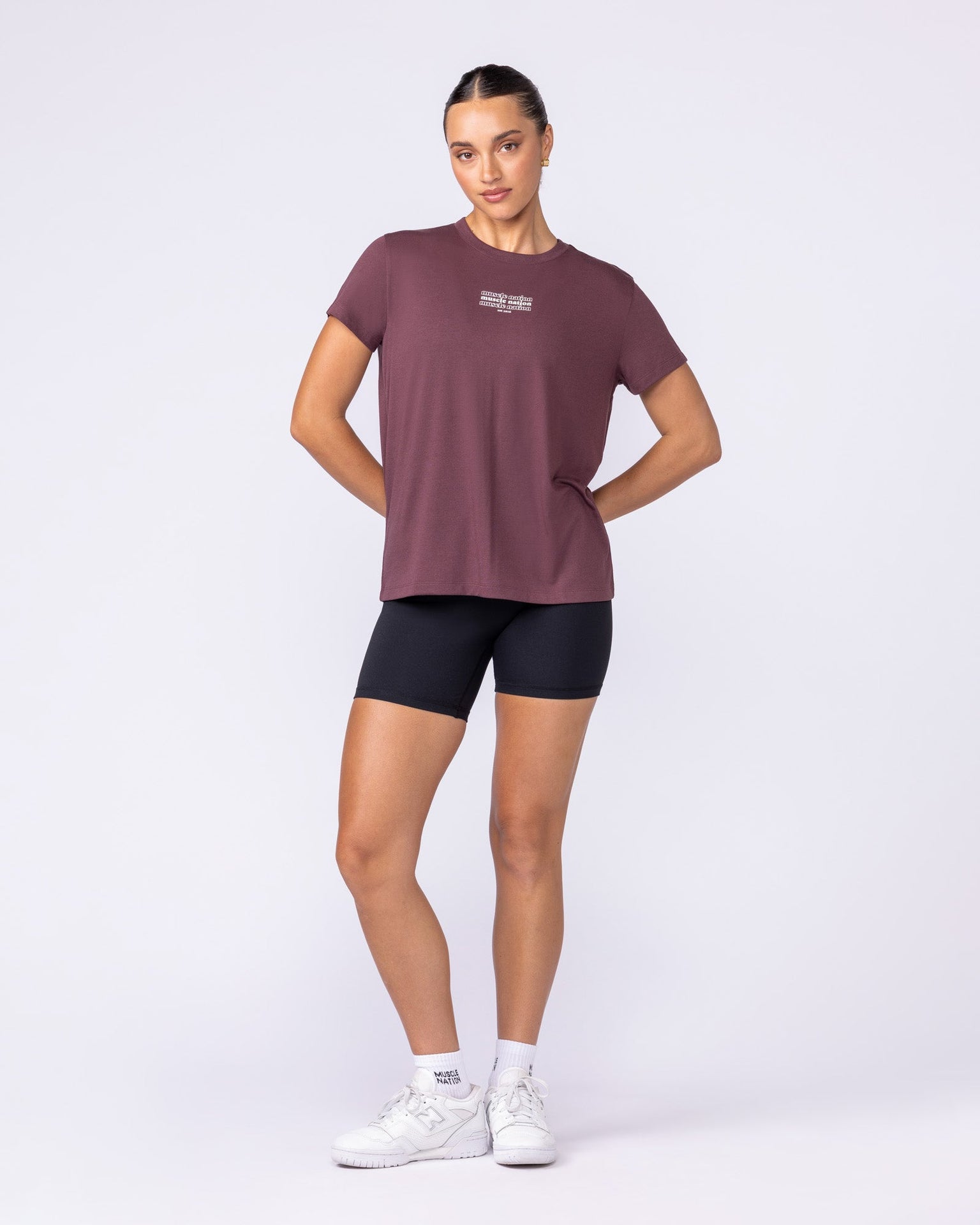 Results Training Tee - Rocky Road-Tops-XXS-112536RKRD-XXS-MNAPPRL45246-5-Muscle Nation