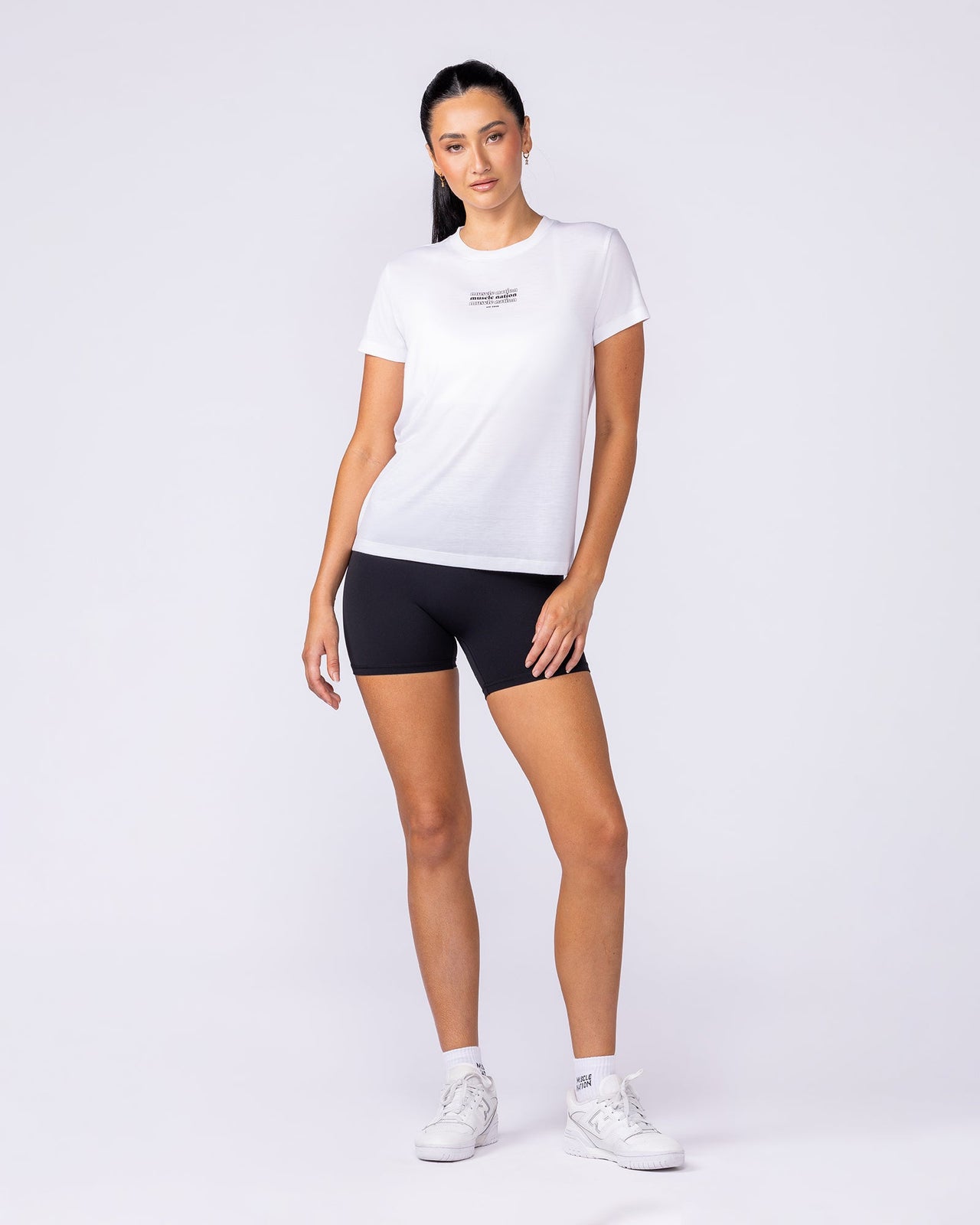 Results Training Tee - White-Tops-XXS-112536WHT-XXS-MNAPPRL45255-5-Muscle Nation