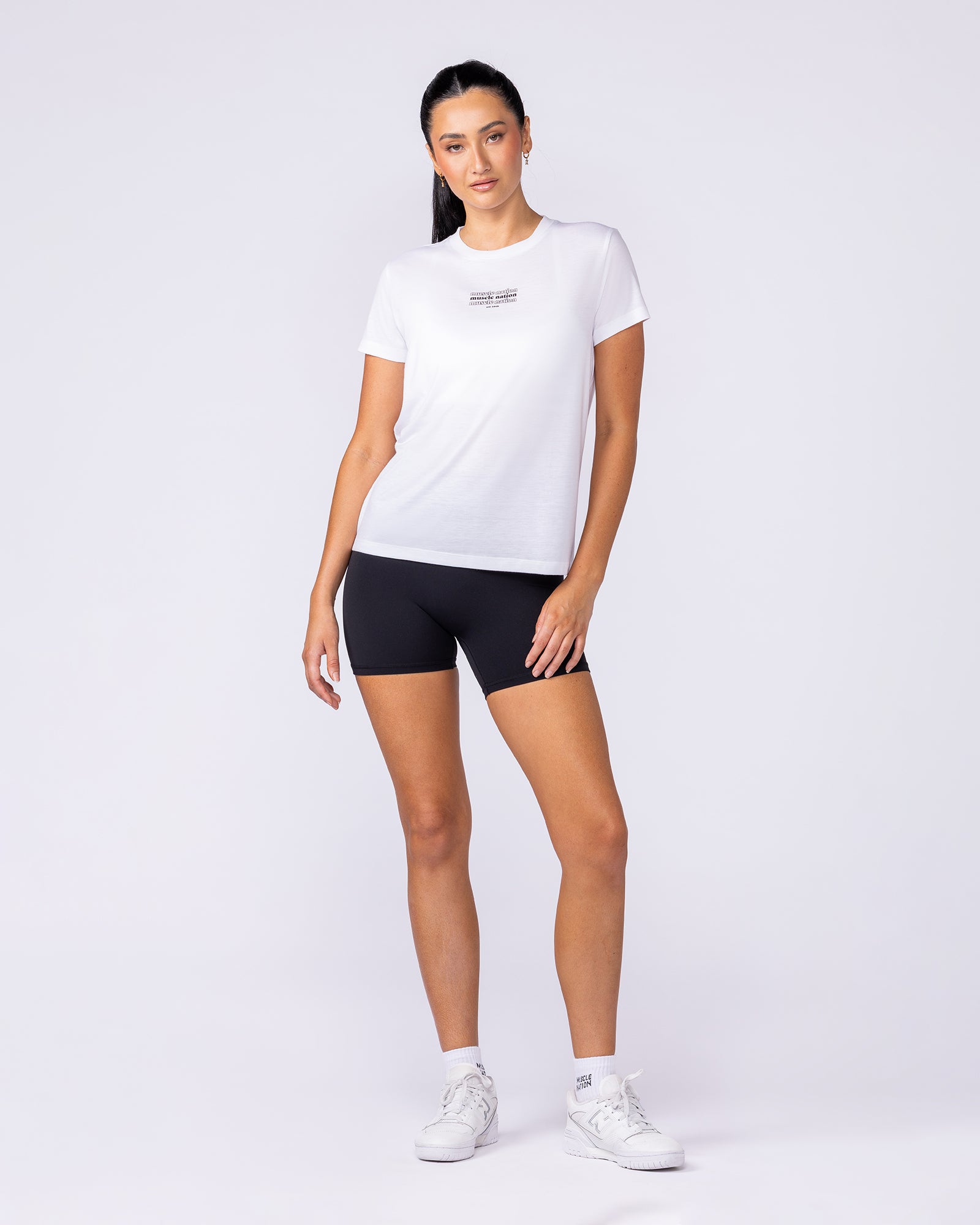 Results Training Tee - White-Tops-XXS-112536WHT-XXS-MNAPPRL45255-5-Muscle Nation