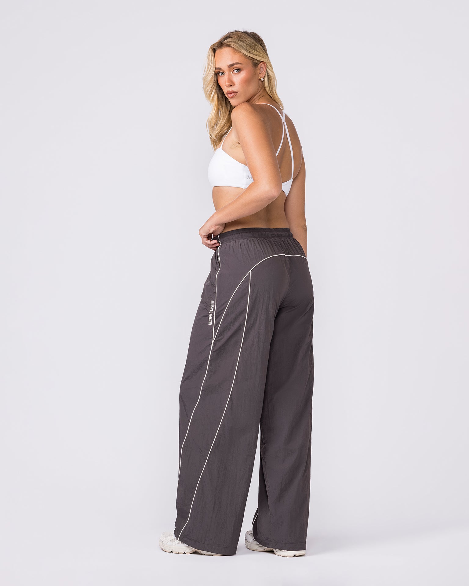 Revival Straight Leg Track Pants - Slate-Tracksuits-XXS-042623SLT-XXS-MNAPPRL50277-7-Muscle Nation