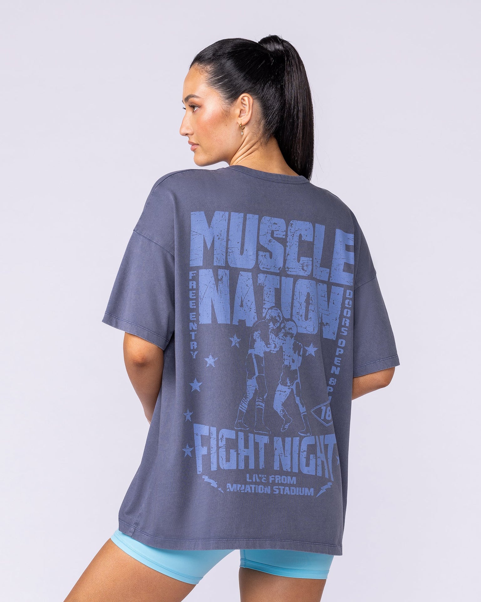 Ringside Oversized Vintage Tee - Washed Atlantis-T-Shirts-XXS-112548WATLS-XXS-MNAPPRL45318-1-Muscle Nation