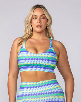 Rival Bra - Blue Fiesta Print-Sports Bras-XS-062503BLFP-XS-MNAPPRL42972-1-Muscle Nation