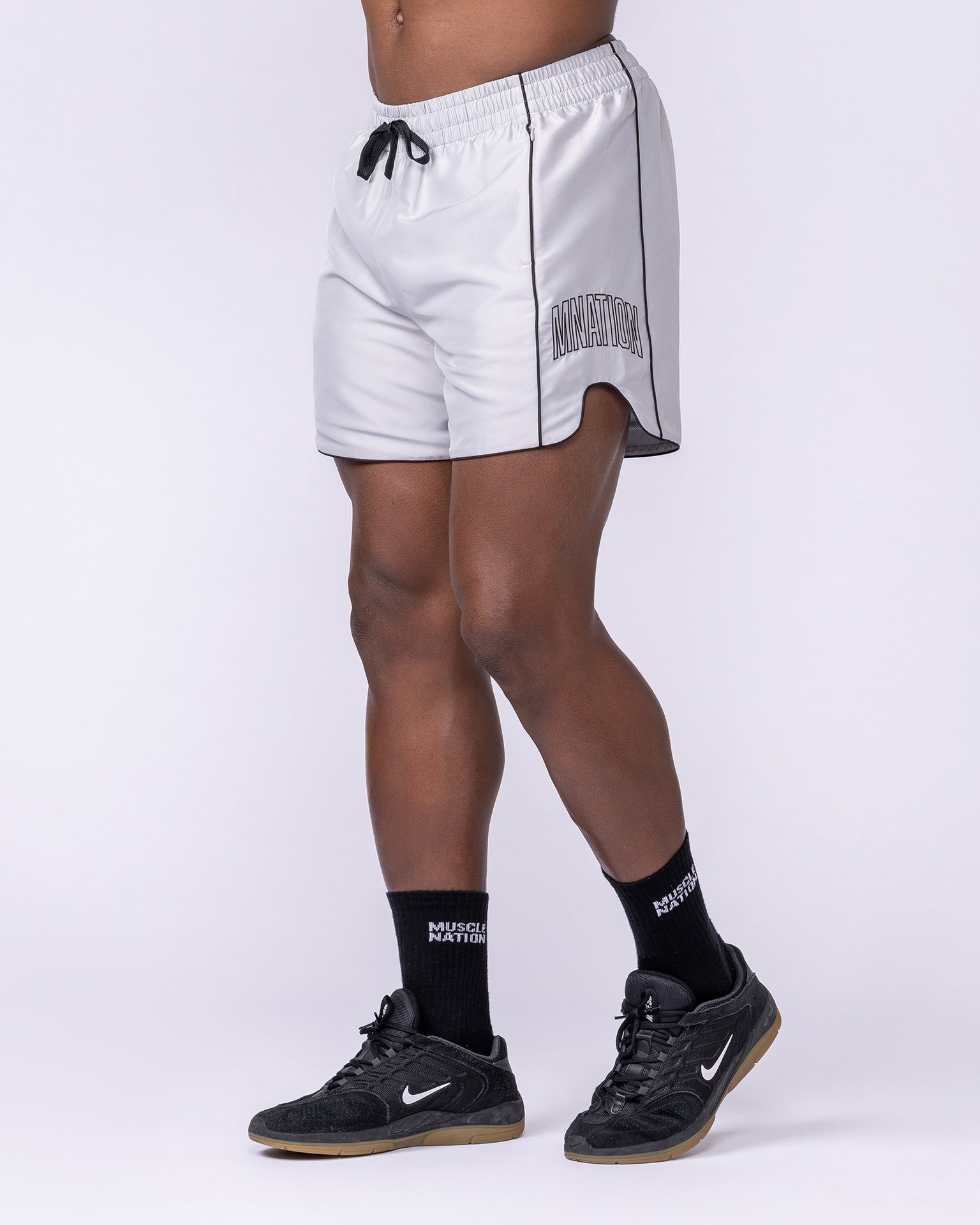 Round House 5" Shorts - Quiet Grey-Shorts-S-1125151QUTGRY-S-MNAPPRL47707-4-Muscle Nation