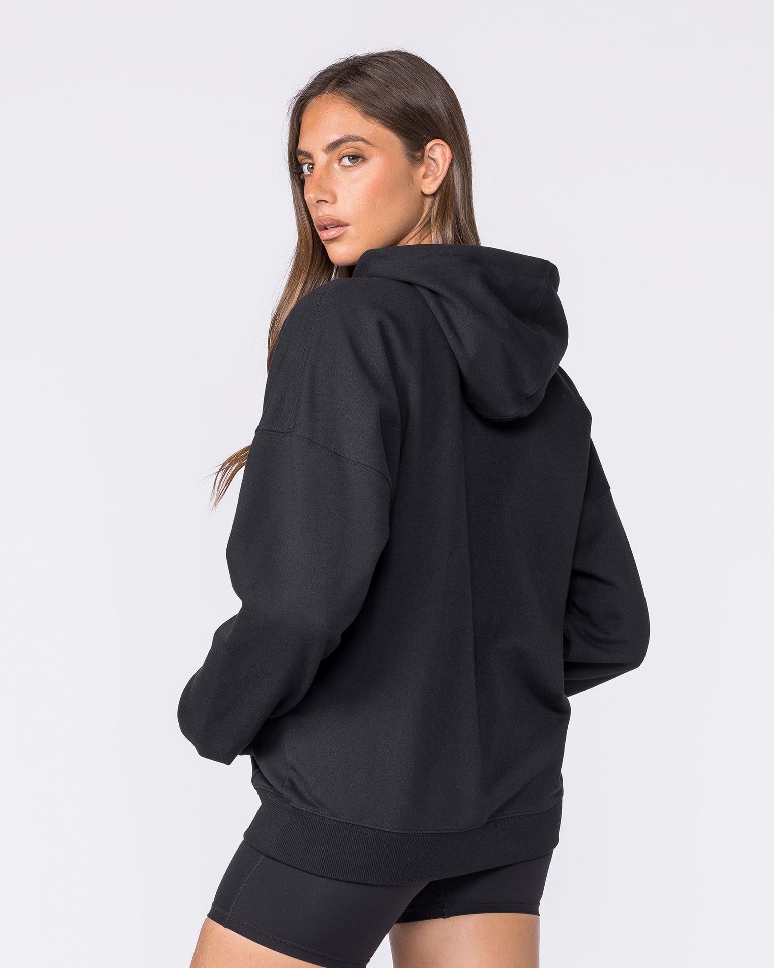 Routine Zip Through Hoodie - Black-Jumpers & Hoodies-XXS-032619BLK-XXS-MNAPPRL49224-5-Muscle Nation