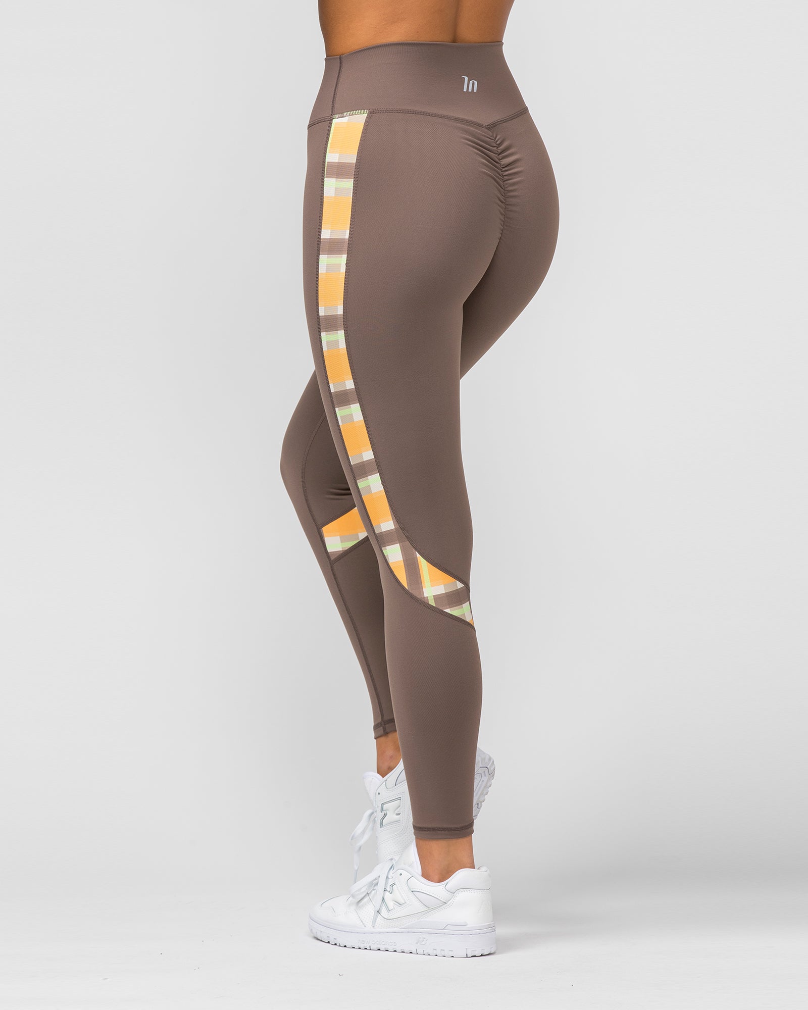 Sunlight Signature Scrunch Ankle Length Leggings - Taupe-Leggings-XXS-012206TAUPE-XXS-MNAPPRL13122-5-Muscle Nation