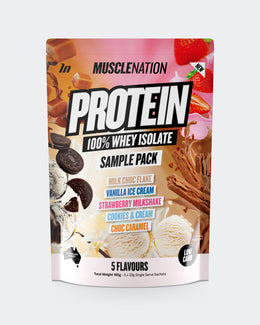 WHEY Protein Isolate - Sample Pack - 5 Flavours-Protein Powders-MNSUPPS0343-9359054001565-1-Muscle Nation