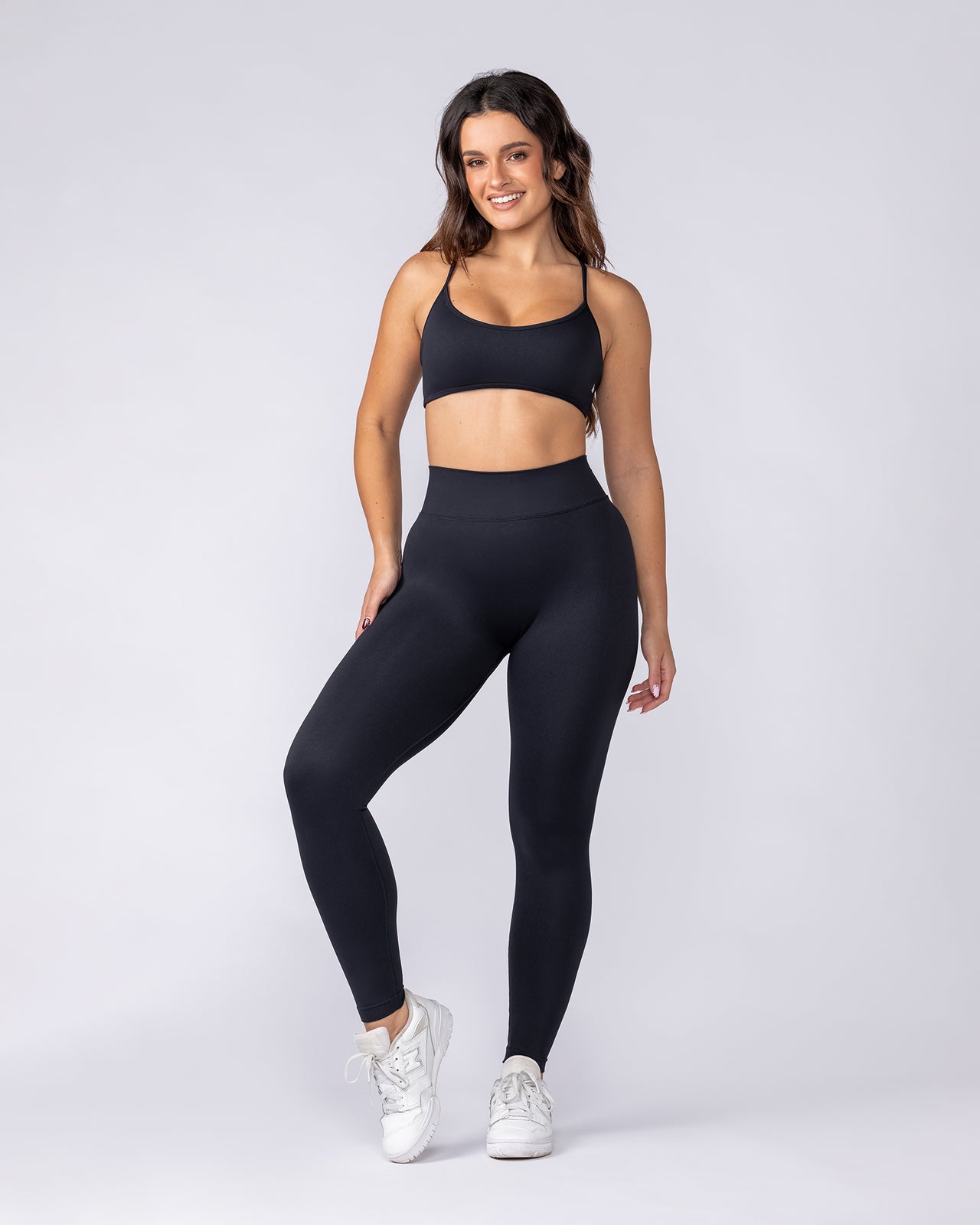 Sculpt Seamless Ankle Length Leggings - Black