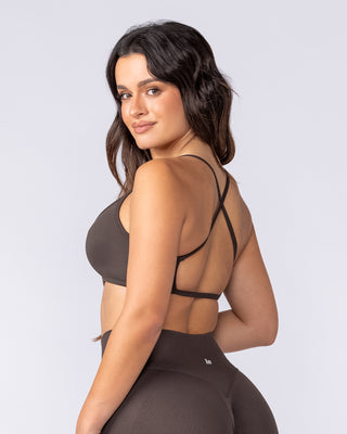 Sculpt Seamless Bralette Cocoa - Muscle Nation women's bralette, view 2