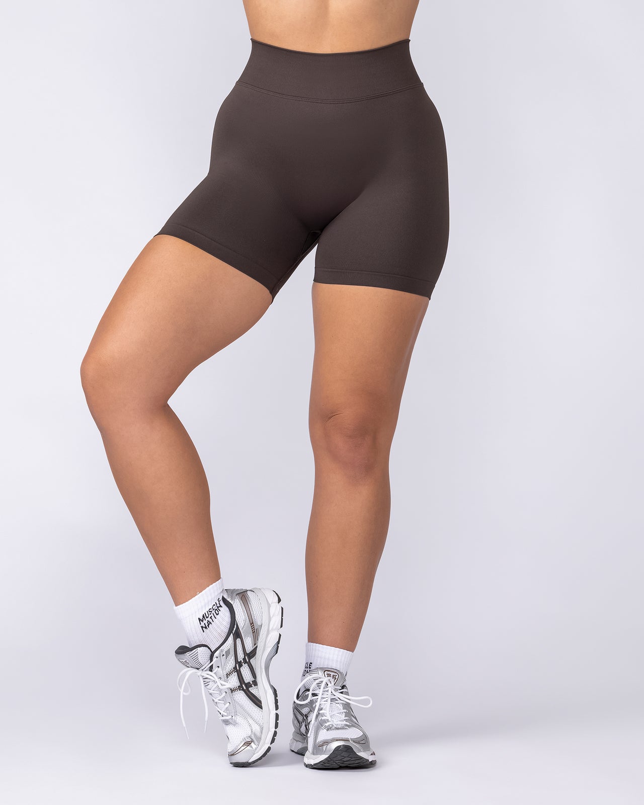 Sculpt Seamless Midway Shorts - Cocoa
