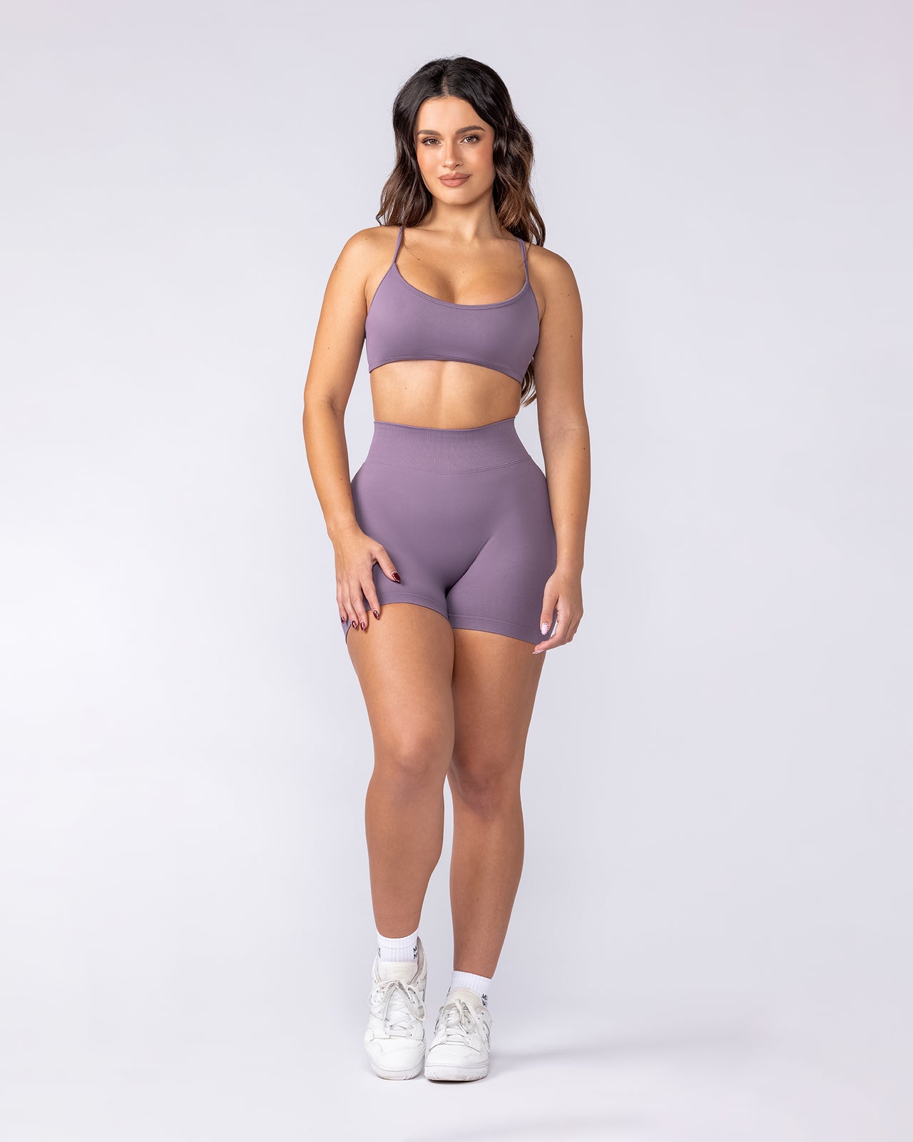 Sculpt Seamless Midway Shorts - Dark Thistle