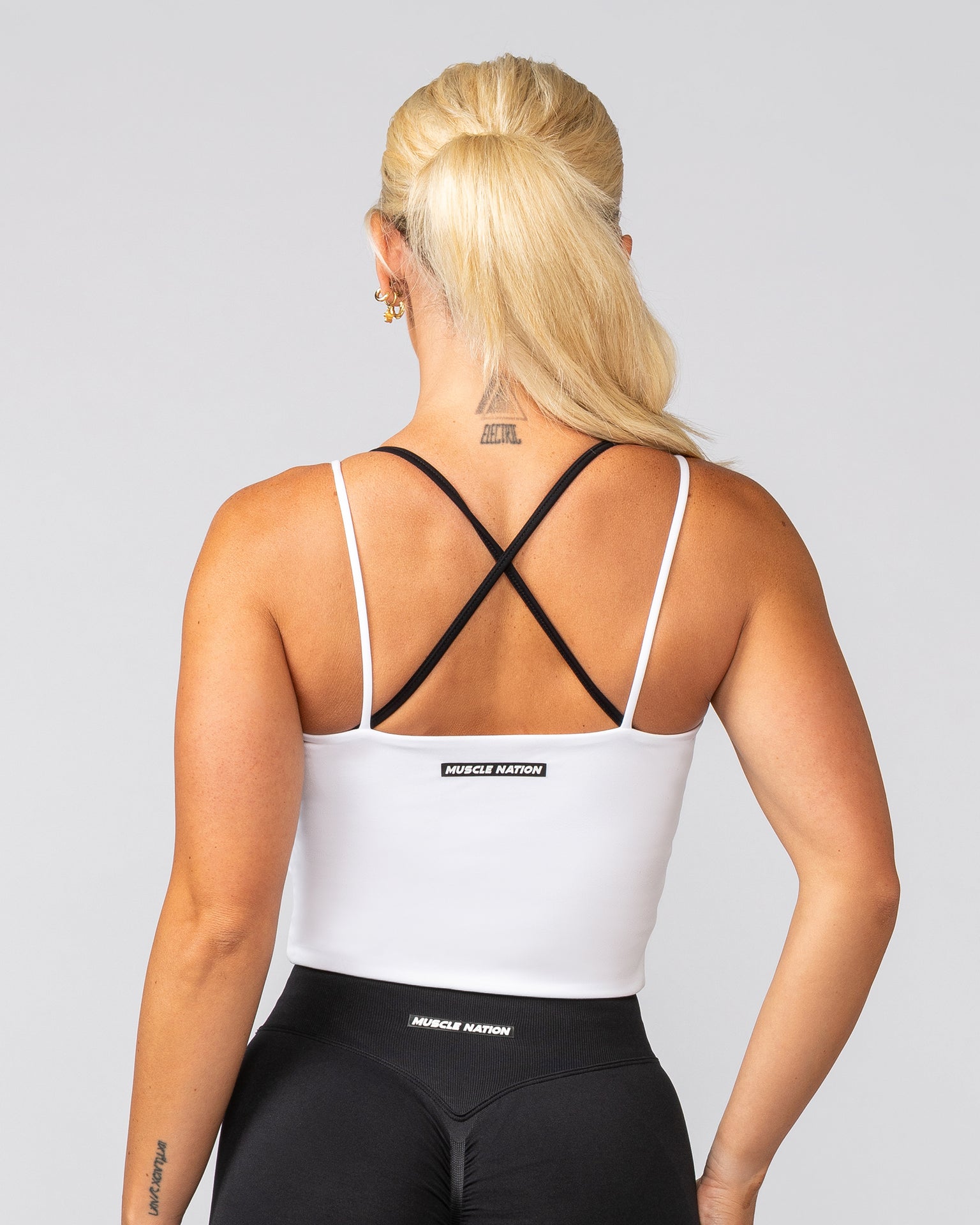 Cami Active Tank - White-Singlets & Tanks-XXS-032544WHT-XXS-MNAPPRL41572-4-Muscle Nation