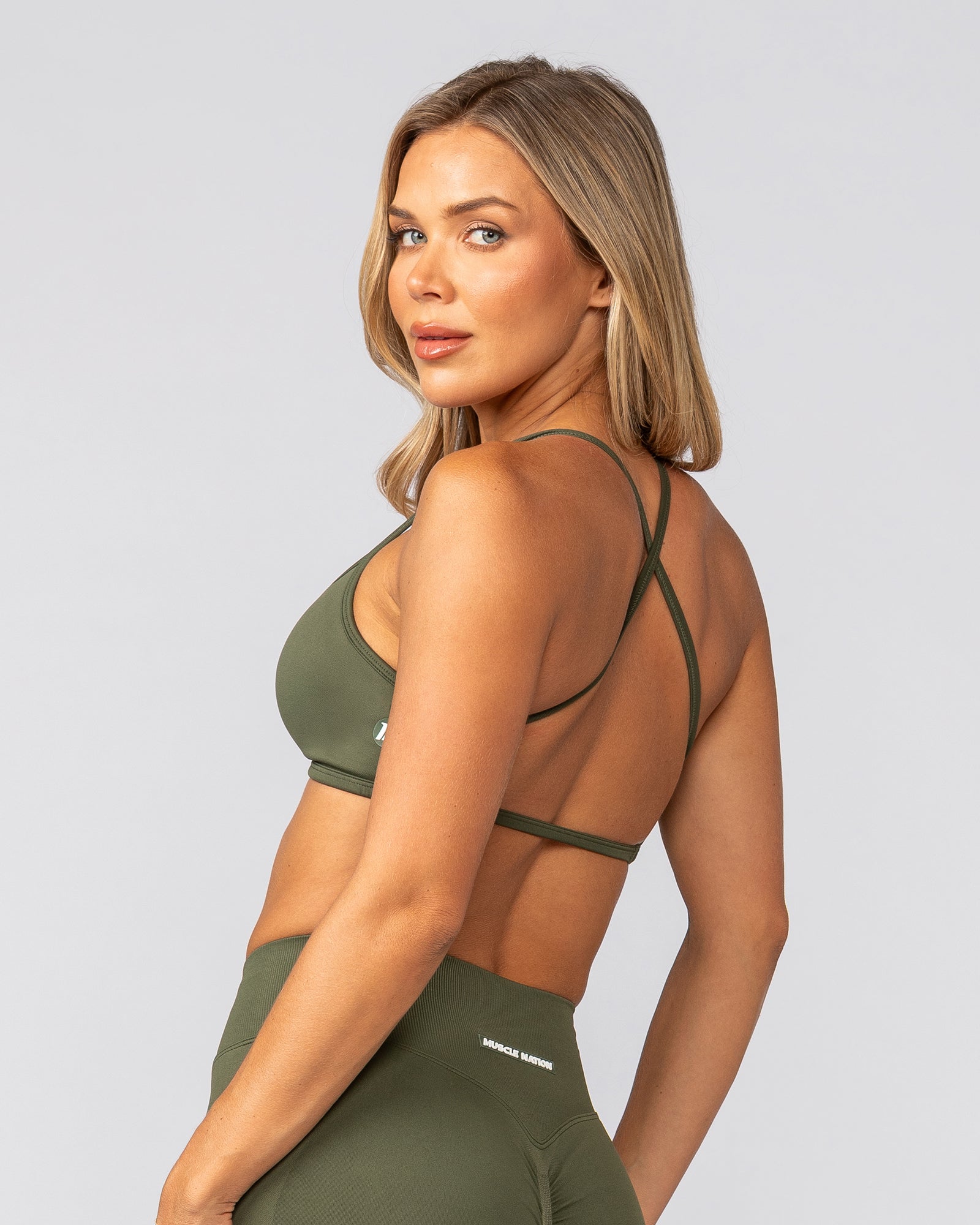 Sculpt Seamless Bralette - Dark Khaki-Bralettes-XS-032540DKHAKI-XS-MNAPPRL41491-3-Muscle Nation