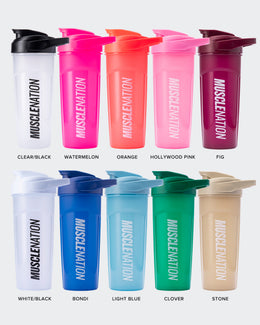 700ml MN Shaker-Accessories-Clear / Black-MNAPPRL22497CLR-ONE-MNAPPRL22497-1-Muscle Nation