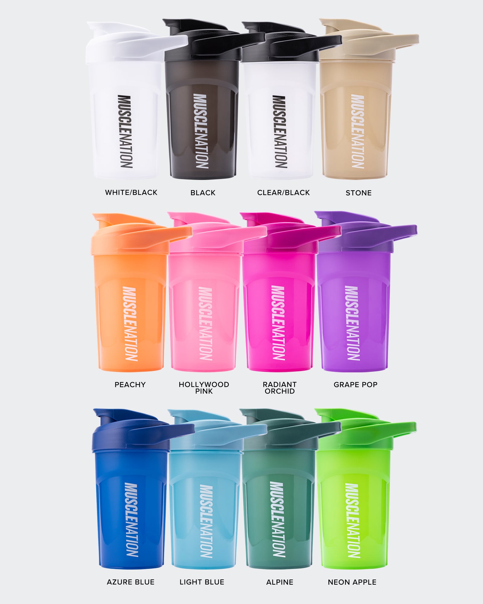 500ml MN Shaker-Accessories-Clear / Black-MNAPPRL22496CLR-ONE-MNAPPRL22496-1-Muscle Nation