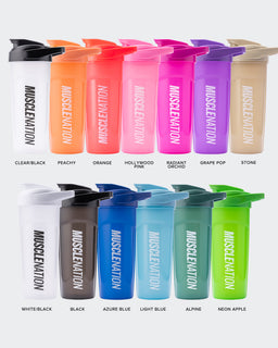 700ml MN Shaker-Accessories-Clear / Black-MNAPPRL22497CLR-ONE-MNAPPRL22497-1-Muscle Nation