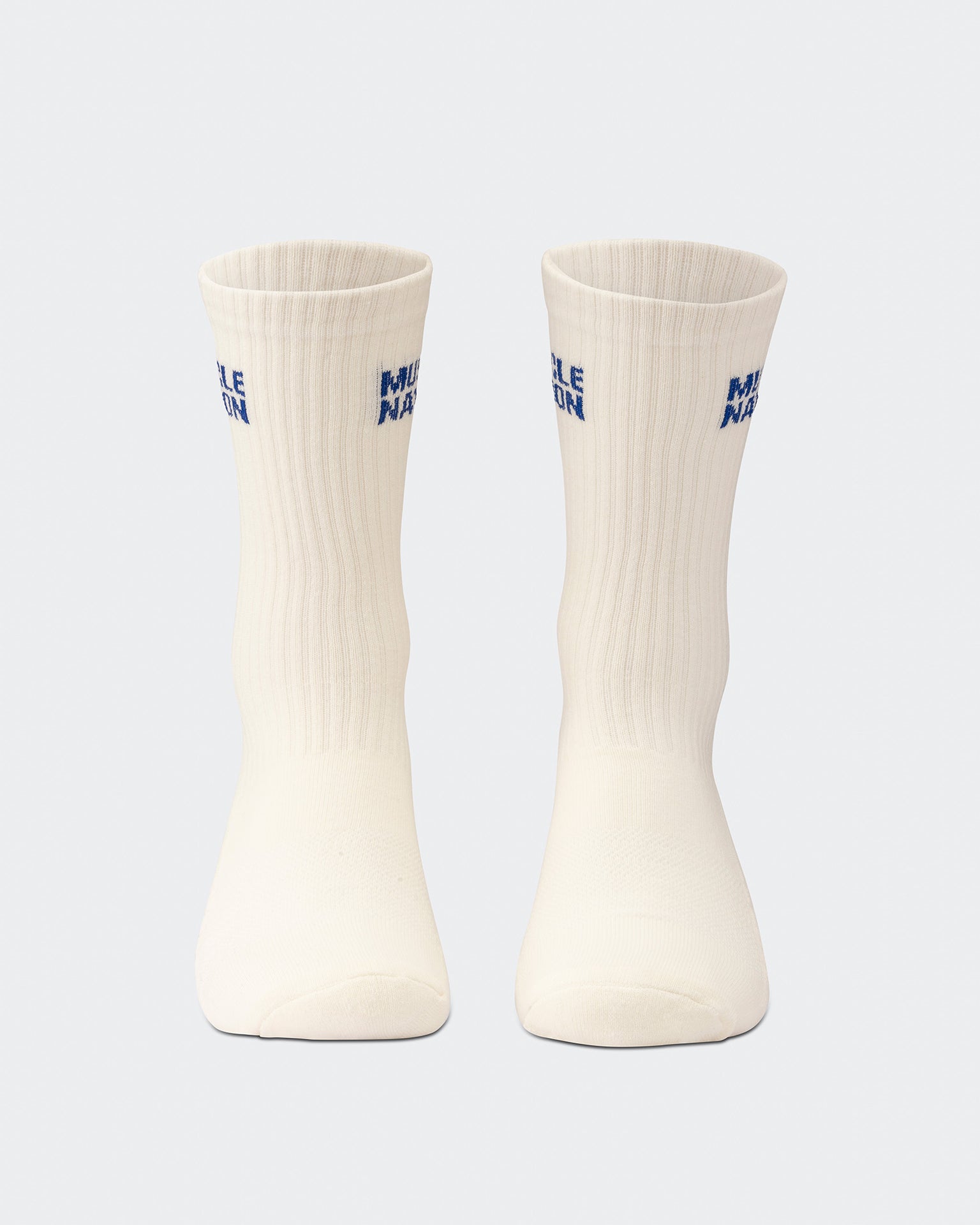 Mens Essential Crew Socks (3x Pack) - Navy / Hawaiian Blue / Off White-Socks-Navy / Hawaiian Blue / Off White-AC112336NVYHAWABLUWHT-ONE-MNAPPRL26513-3-Muscle Nation
