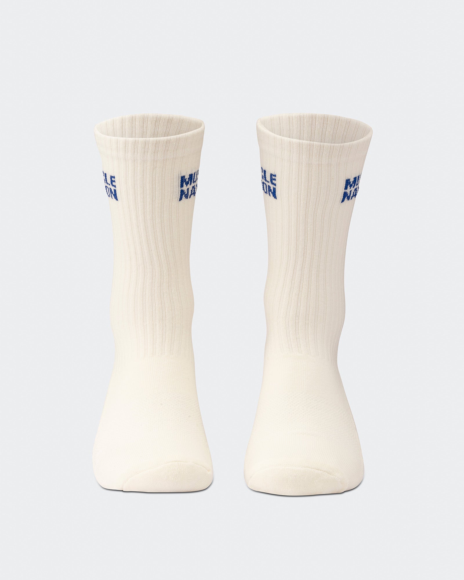 Mens Essential Crew Socks (3x Pack) - Navy / Hawaiian Blue / Off White-Socks-Navy / Hawaiian Blue / Off White-AC112336NVYHAWABLUWHT-ONE-MNAPPRL26513-3-Muscle Nation