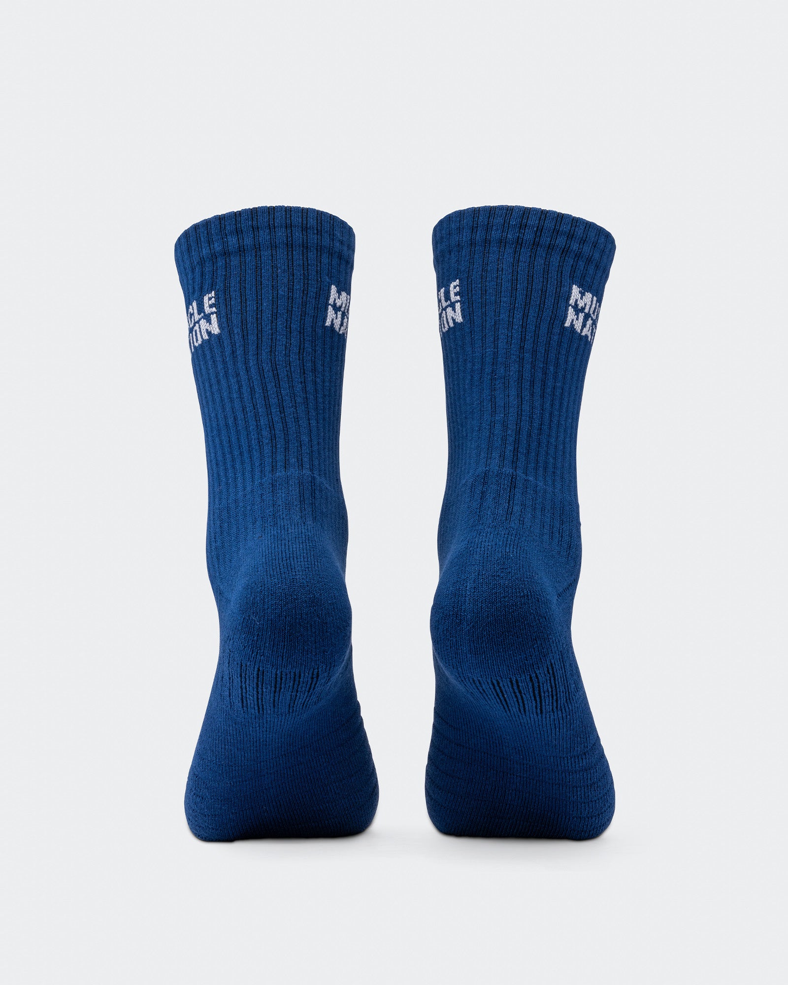 Mens Essential Crew Socks (3x Pack) - Navy / Hawaiian Blue / Off White-Socks-Navy / Hawaiian Blue / Off White-AC112336NVYHAWABLUWHT-ONE-MNAPPRL26513-9-Muscle Nation