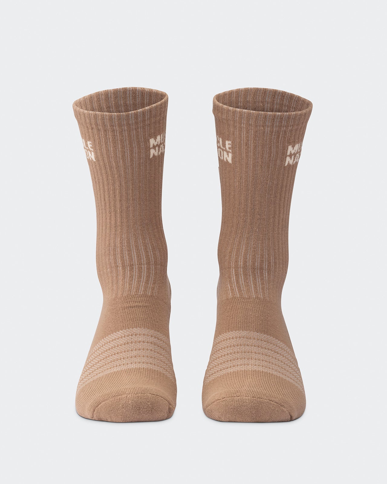 Mens Essential Crew Socks (3x Pack) - Cream / Eggshell / Evergreen-Socks-Cream / Eggshell / Evergreen-AC112336CRMEGGEGRN-ONE-MNAPPRL26514-4-Muscle Nation